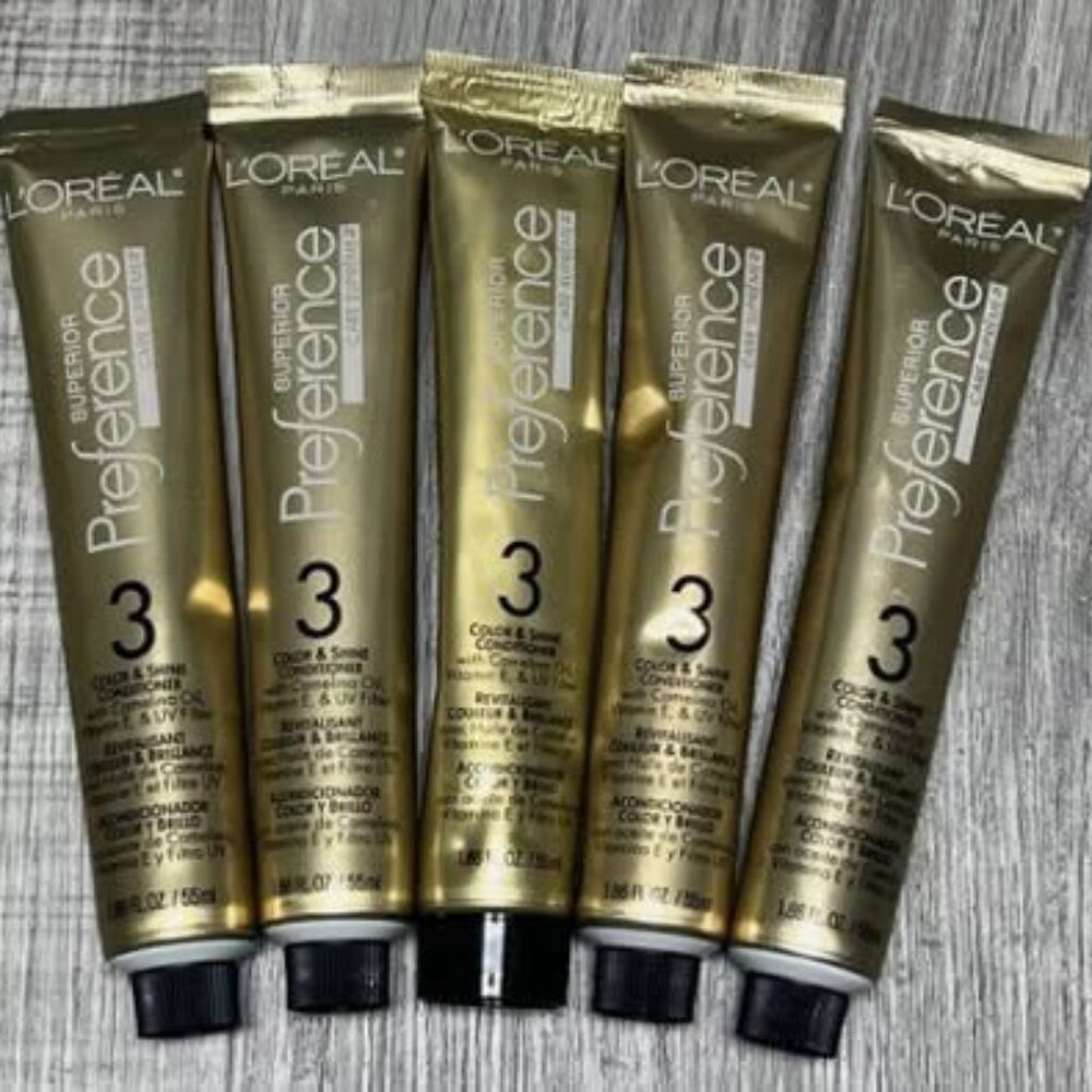 15 L'Oreal Superior Preference 3 Color & Shine Conditioner (15 Tubes)